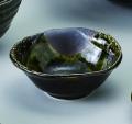織部いぶし流し　石目 小鉢