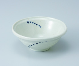 粉引しずく玉渕小鉢